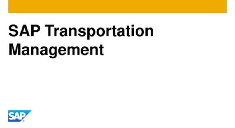 SAP Certified Transportation Management 9.5 – C_TM_95